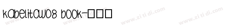 KabelITCW08 Book字体转换